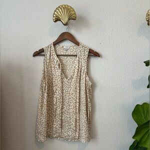 J. crew Top with Neutral Animal Pattern